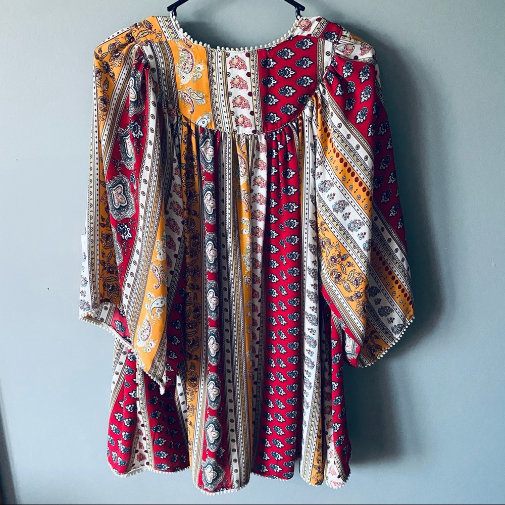 Spool 72 boho printed duster blouse - Picture 5 of 7